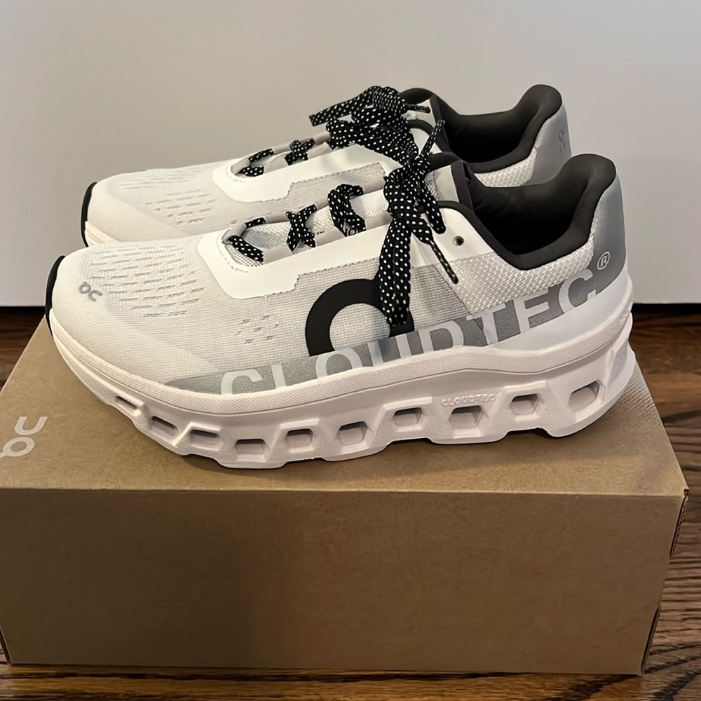On Cloud Monster, only worn once very briefly, size 7